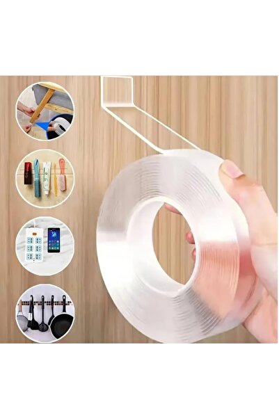 Generic 1-Inch Clear Double-Sided Tape – Heavy Duty, Waterproof, and Removable Adhesive for Home, Office,