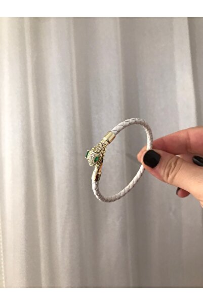 shop White Leather Gold Stone Snake Patterned Shiny Glittering Tak Sticker Br...