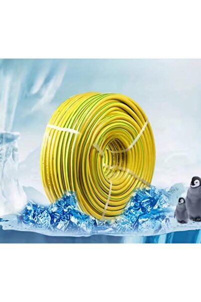 Generic صنع في إيطاليا، خرطوم حديقة أصفر معزز، 1/2 بوصة × 50 متر، متين ومرن، ...