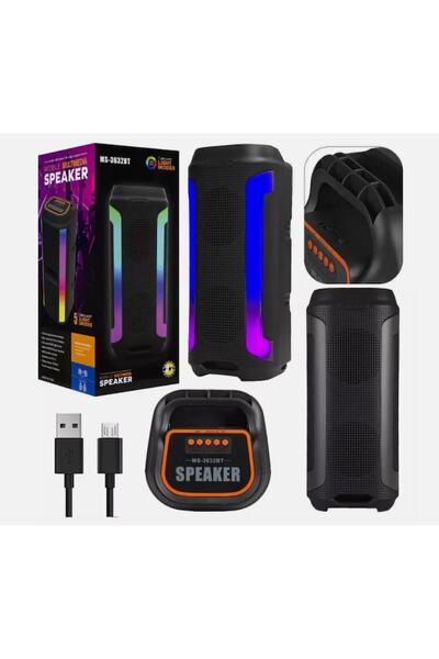 BLA BLA FOAM Bluetooth Wireless Speaker BLA BLA FOAM® 10Wx2 with RGB Lighting, AUX/USB/FM Radio