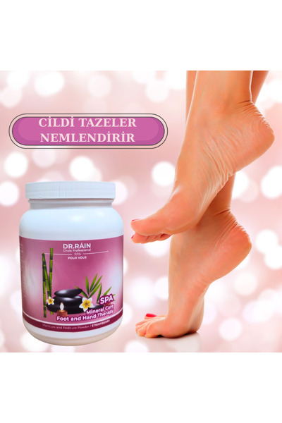 DR.RAİN Pedikür Nem Tozu 1000 gr Manikür Pedikür Spa Bakım Tuzu – Profesyonel...