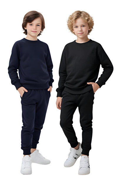 FYK COLLECTİON 2-компонентен спортен екип за момчета с обло деколте