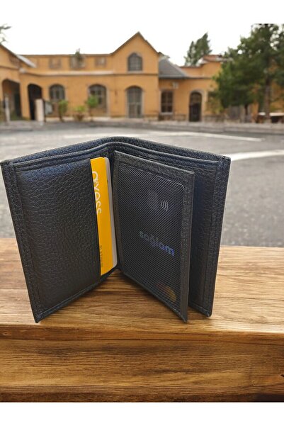 BY NAPPA Men's Genuine Leather Wallet 01491 Black