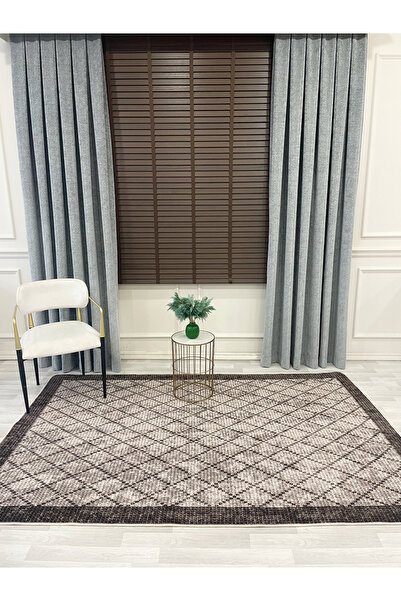 Brillant BEJ-KAHVERENGİ Jüt Sisal Görünüm Bordürlü Kaymaz Taban Yolluk Halı
