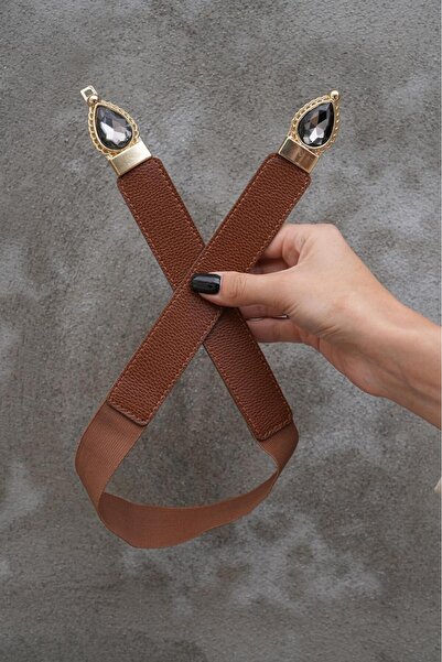 Desre Moda Damla Stone Women's Belt Dress Belt Coat Belt Trouser Belt