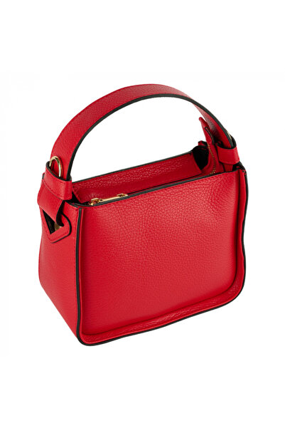 AZZURA Geanta Indira, made of 100% red leather