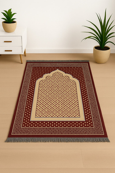 KAYABEY HOME Lightweight Portable Travel Prayer Rug – Classic Pattern Thin and Lightweight