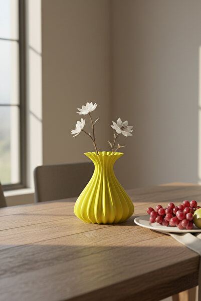 oalpo Vazo Modern Estetik 3D Baskı, Dekoratif, Bohem Siyah