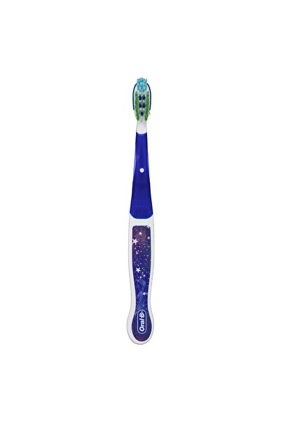 Oral-B Toothbrush for Kids, Oral-B, CrossAction, Galaxy, Age 6+, Multi-Protection, Soft Bristles, Blue