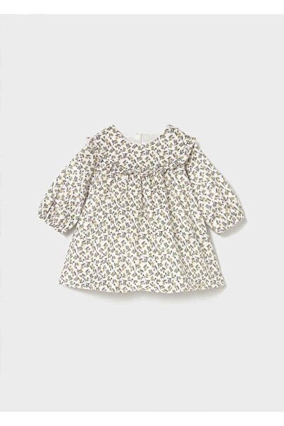 MAYORAL Kışlık Kız Bebek Baskılı Elbise - Yeşil