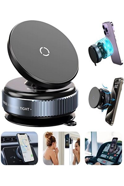TEKNETSTORE 360 Derece Dönebilen Vakumlu Magsafe Destekli Magnetik Telefon Tu...