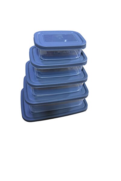 SERMER PAZARLAMA مجموعة من 5 حاويات تخزين. إجمالي سعة 6.94 لتر بخمسة أحجام مختلفة