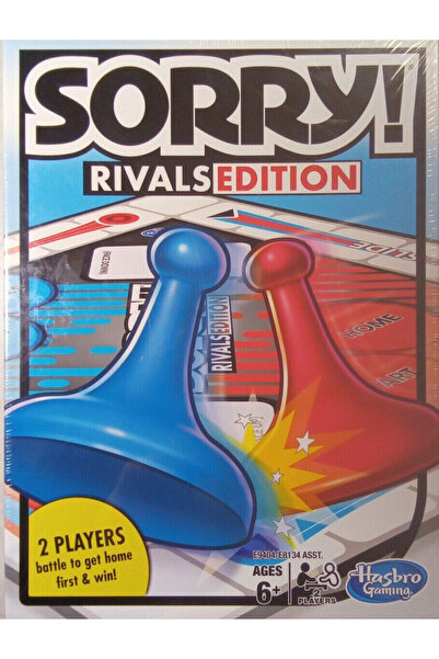 Hasbro Gaming Sorry! Rivals Edition – Classic 2-Player Board Game, Ages 6+, Battle to Get Home First by Hasbro