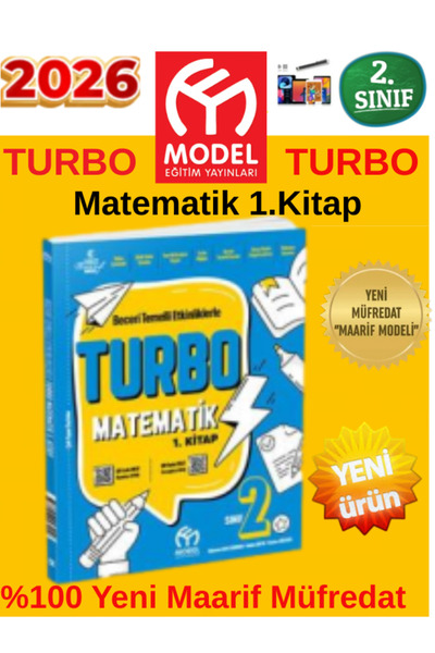 Ens Yayıncılık Model Eğitim Yayınları Güncel 2.Sınıf Turbo Eğitim Seti(5 Kitap)(M1-M2-T-H-ÖG)Yeni Ürün+Kalem