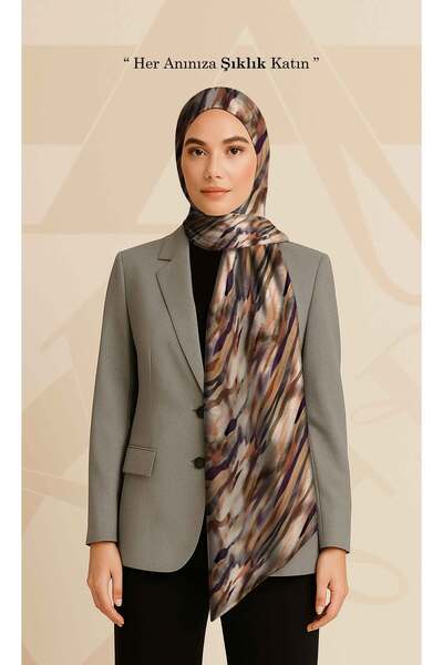 DESENİX Artistic Line and Wave Motif Shawl |   Adding Modern Energy to Everyd...