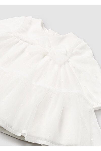 MAYORAL Kışlık Kız Bebek Elbise - Krem