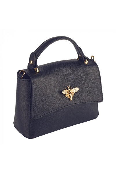 AZZURA Geantă Irene, piele 100%naturala albastră 8212