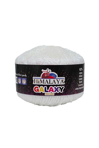 Himalaya خيط جلاكسي 310-02 أبيض لؤلؤي لامع