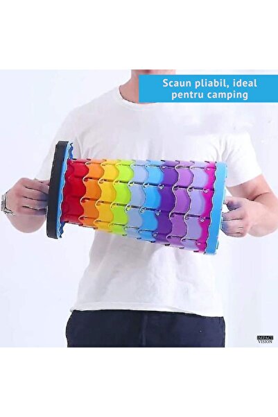 Impact Vision Scaun telescopic pliabil pentru camping si pescuit, extensibil,...