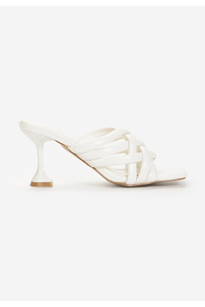 B T Shoes Γυναικείες Παντόφλες Fusina λευκά