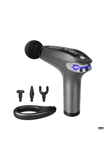Impact Vision Professional Massage Gun, 8 Speeds, Anti-Cellulite, Portable, Gray, Impact Vision®