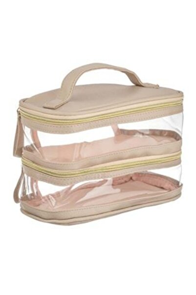 OEM Portfard Bej cu 2 Compartimente Trasparente