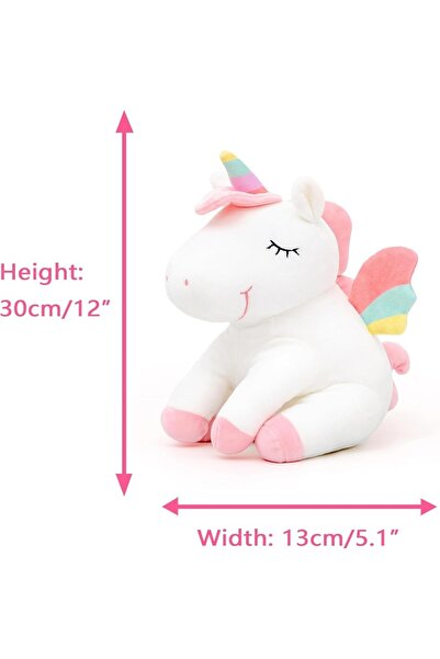 Haidue Rainbow Unicorn Plush Doll | Soft Cuddly Stuffed Toy for Kids & Unicorn Lovers