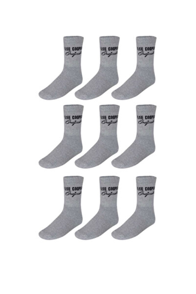 Lee Cooper Set of 9 pairs of socks, men, gray, Originals