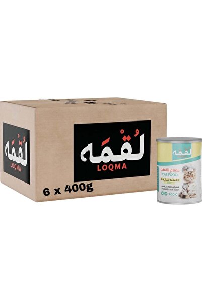 Loqma دجاج وجبن في مرق للقطط البالغة، 6 × 400 جم