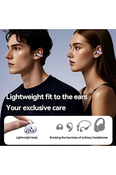 Generic Earbuds Bluetooth Headphones – Wireless Ear Buds with Noise Reduction, Ear Clip Earph