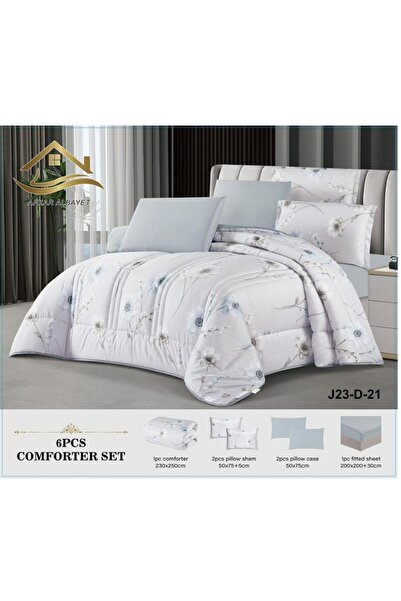 Generic Double Bed Summer Set, 6 Pieces Microfiber