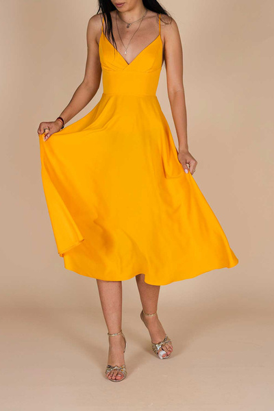Monarh Design Rochie midi Lurisia Orange