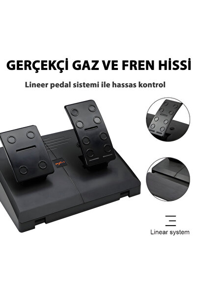 pxn V3 Pro Oyun Direksiyonu Titreşimli Direksiyon Seti PS4/PS3/Xbox One/Series S|X/PC