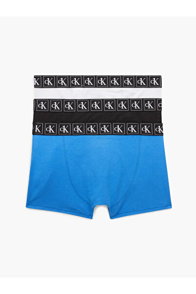 Calvin Klein 3PK TRUNK Erkek Mavi Boxer Set