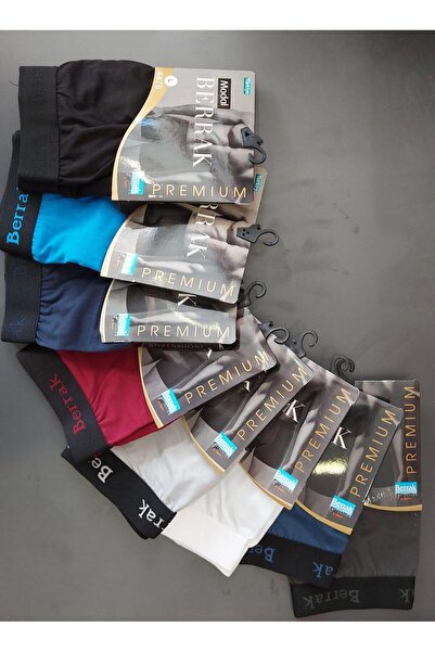 Berrak 4476 Men's Modal Multi-Color Lycra Boxer 10 Pieces