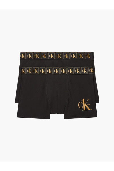 Calvin Klein 2PK TRUNK Erkek Siyah Boxer Set