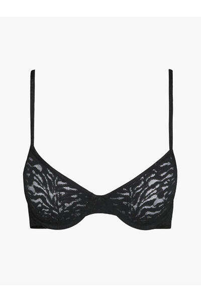 Calvin Klein UNLINED DEMI Kadın Siyah Sütyen