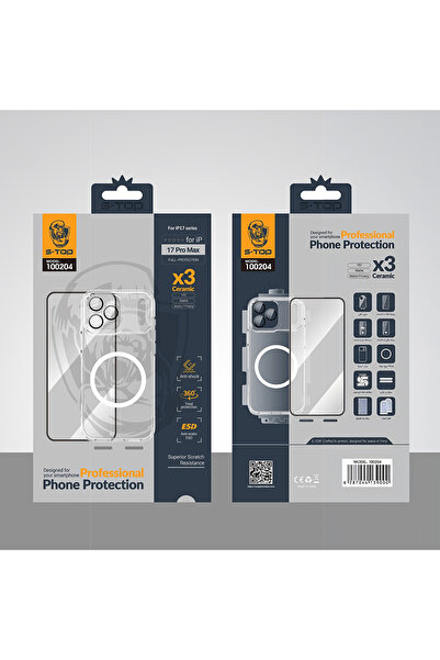 S-TOP حزمة الحماية الكاملة 10 في 1 لجهاز iPhone 17Pro - حماية شاملة عالية الجودة