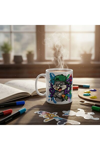 Home Bugs Bunny Fifure Graffiti Themed Design Mug
