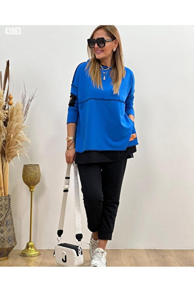 Valeria Butik SET DUBĂ CU DETALII CU CUSATURĂ INVERSĂ