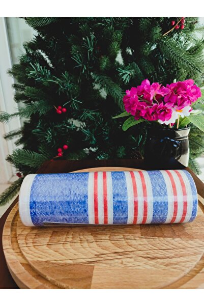 Madame Coco Alix Disposable Table Cloth - Navy Blue/Red -80X100 cm