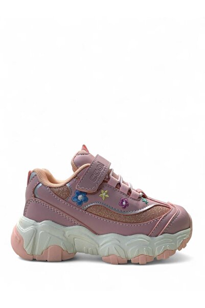 Cool Bella Orthopedic Girls' Preschool Powder Floral Comfortable Sneaker
