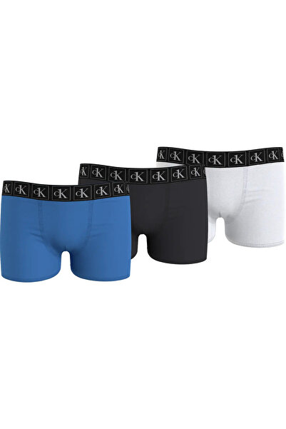 Calvin Klein 3PK TRUNK Erkek Mavi Boxer Set