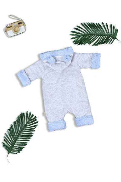 Nehad Bebe Baby Boy Welsoft Jumpsuit with Teddy Bear Accessory
