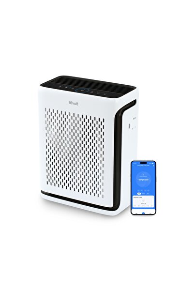 Levoit Smart Vital 100S Wi-Fi Air Purifier, True HEPA, CADR 243 m3/h, 23 dB, Auto Mode, White