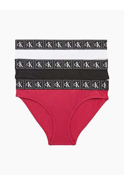 Calvin Klein 3PK BIKINI Kadın Kırmızı Bikini Külot Set