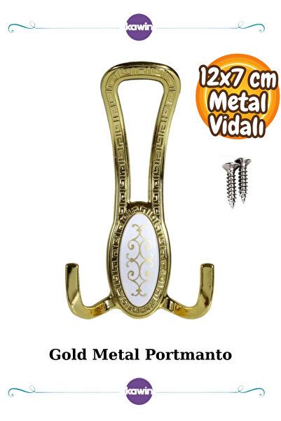 Kawin Seçil Portmanto Askılık Metal Vidalı Gold Vestiyer, Portmanto,dolap , A...