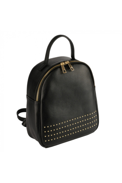AZZURA Rucsac Sasha, Black Genuine Leather
