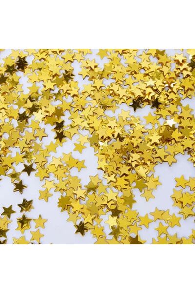 zafrakreklam Pleksi Yıldız 1.5 Cm Kendinden Yapışkanlı Hobi Süsleme dekorasyon Aksesuar 100 Adet