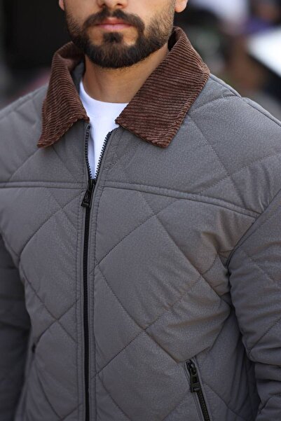 KOCCI New Season Water and Cold Resistant Velvet Collar Quilted Winter Men's Jacket Coat
